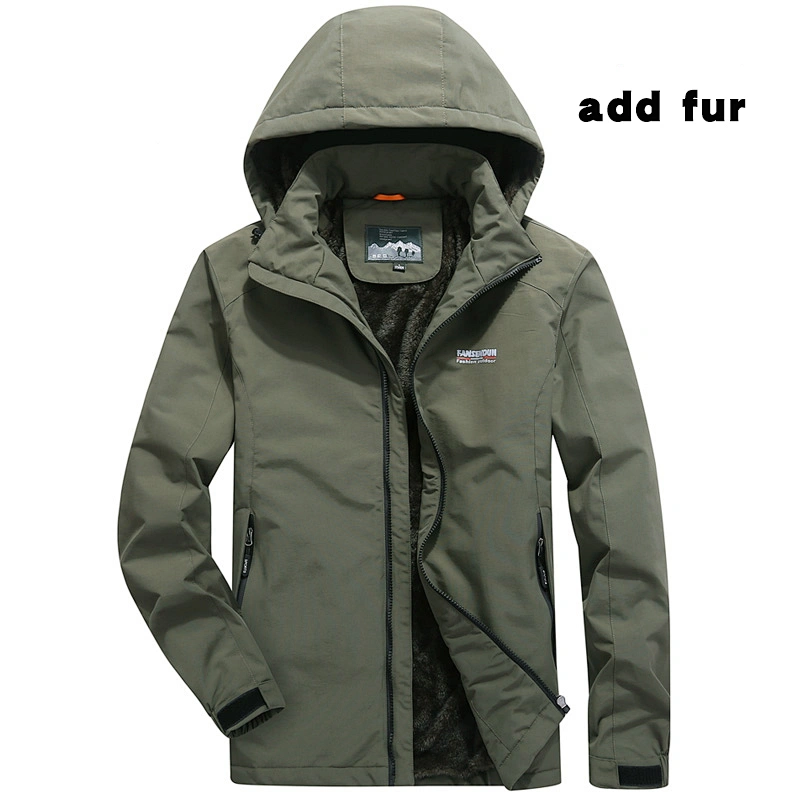RuiNiu Water Resistant Spring and Autumn Slimfit Men Jacket Windbreaker Casual Stylish Outfit Outerwear Jaket Waterproof