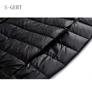 Brand Quality Solid Slim Fit Hoodie Ultralight Outdoor Man Packable Jacket Down Coat
