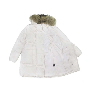 OEM/ODM Customized New Fashion Design Fur Collar White Ladies Winter Duck Down Jacket Long For Women