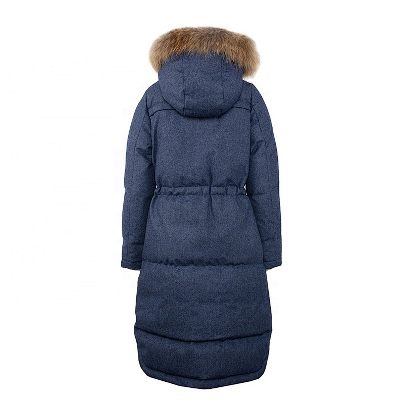 High Quality Winter Warm Wool Hoodie Casual Long Quilted Coat Women Winter Thick Jacket