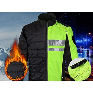 Oem Odm Reflective Bike Jacket Work Safety Long Sleeve Reflective Jacket Ultra-Light Men Waterproof Outwear From Ruiniu Factory