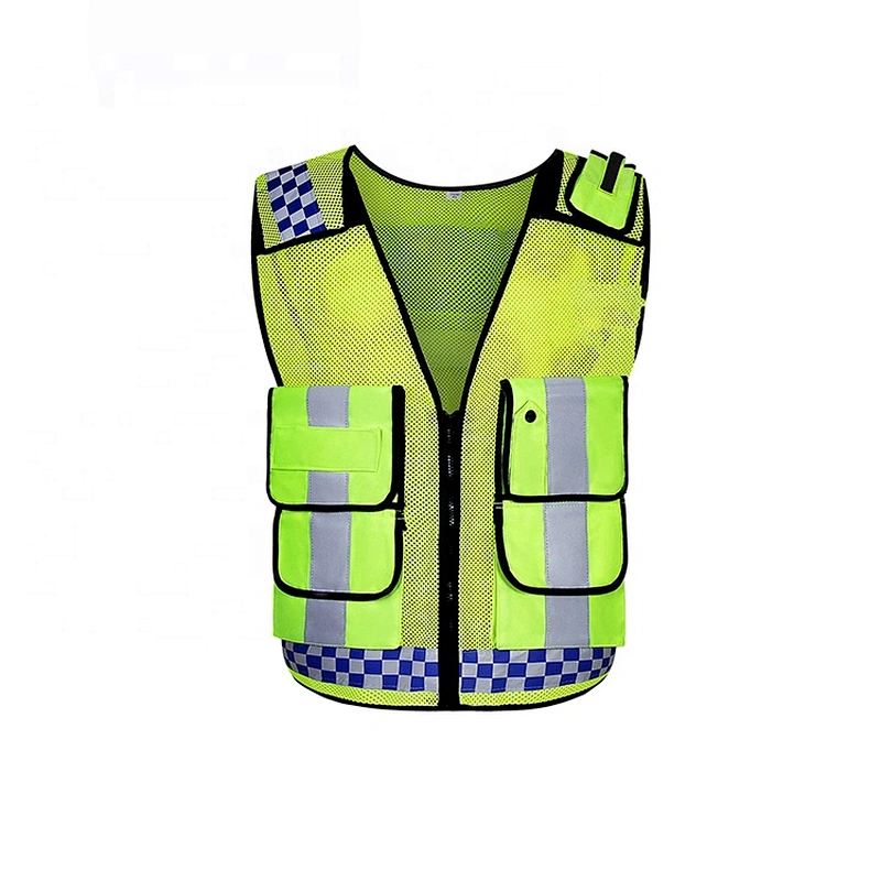 Oem Odm Ruiniu Manufacturer Reflective Construction Vest Large Motorcycle Safety Vest Reflective With Pocket
