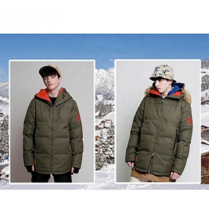 OEM ODM Green Men Outdoor Waterproof Skiing Jackets Retro Snow Armi Ski Suit Winter