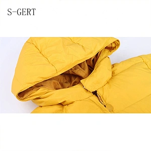 Cute Duck Down Filled Hoodie Winter Children Girls Clothes Baby Girl Jacket