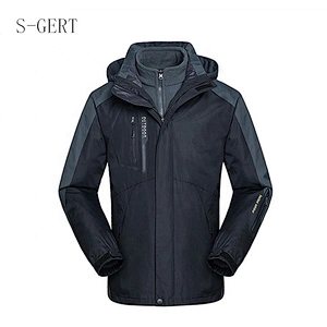 Camping Wear Thermal Warm Plus Size Rain Winter Coat 2 In 1 Men Windbreaker Jacket Custom