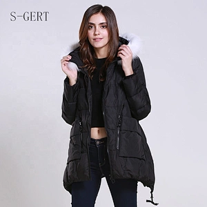 Hot Sale Waterproof Down Coat Canada Style Design Zipper Duck Down Jacket Women
