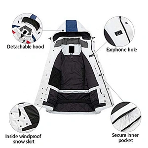 Oem/Odm Stylish WaterProof  Fashionable Mens Jacket Blue Mens Jackets Outdoor Snowboard Pull Over Soft Shell Ski Man Jacket