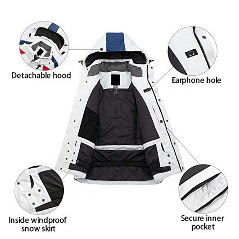 Oem/Odm Stylish WaterProof  Fashionable Mens Jacket Blue Mens Jackets Outdoor Snowboard Pull Over Soft Shell Ski Man Jacket
