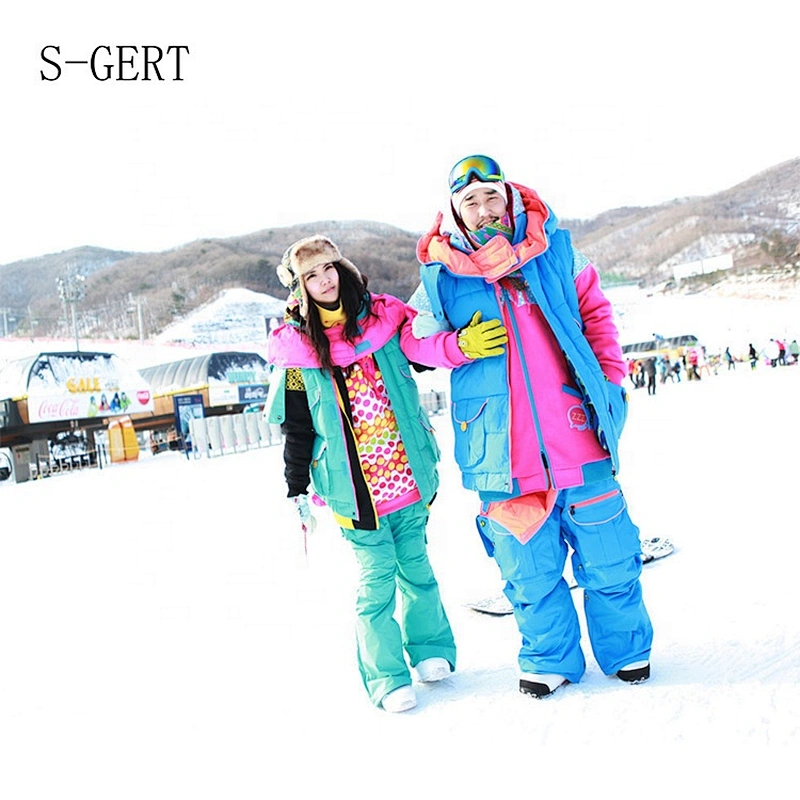 OEM/ODM Colorful Youth Blue Pink Hood Snow Suit Girl Snowsuit Ski Suit For Women