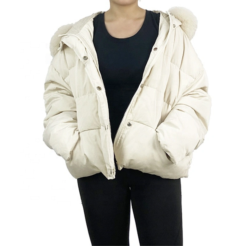 Oem Odm 2020 White Invierno Casaca Down Puffy Winter Puffer Jacket From Ruiniu Factory
