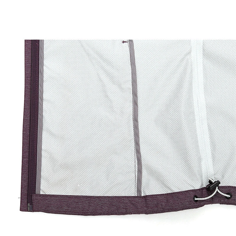 OEM ODM Purple Zipper Thin Light Weight Hooded Windbreaker Women Wind Breaker Outdoors Wind Jackets