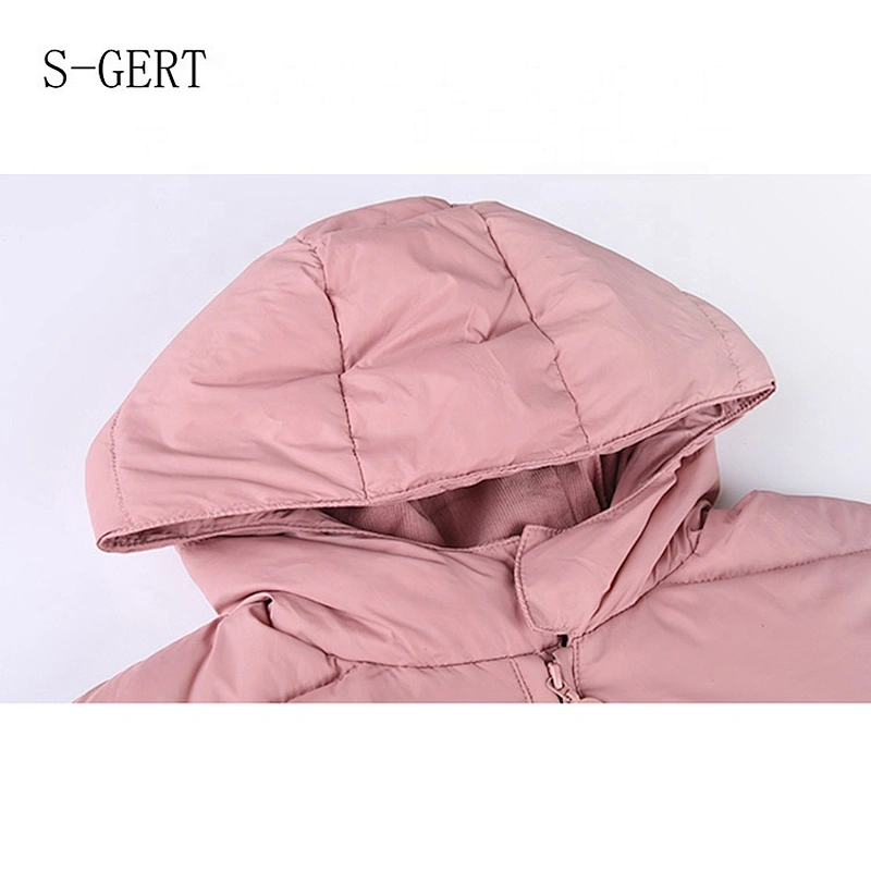 High Quality Pink White Duck Down Child Coat Clothes Children Cute Girl Jacket For Girls