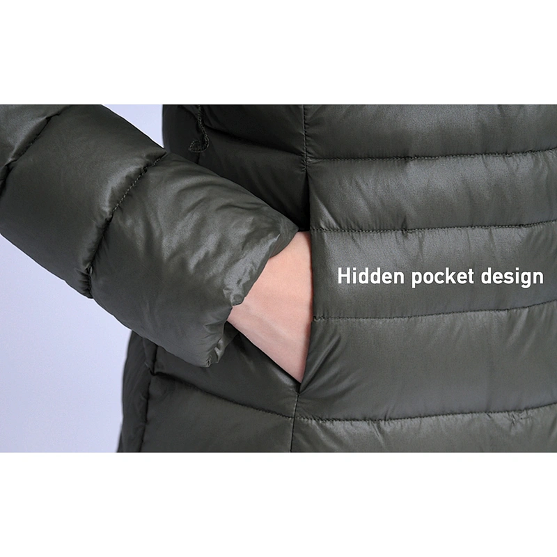 Down Coat Fur Hood Padded Winter Jacket Women'S Clothing Puffer Coat