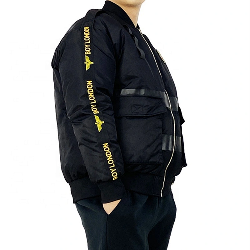 Oem Odm Custom Black Outerwear Cropped Cocat Winter Duck Down Jacket Puffer Jacket Men From Ruiniu Manufacturer