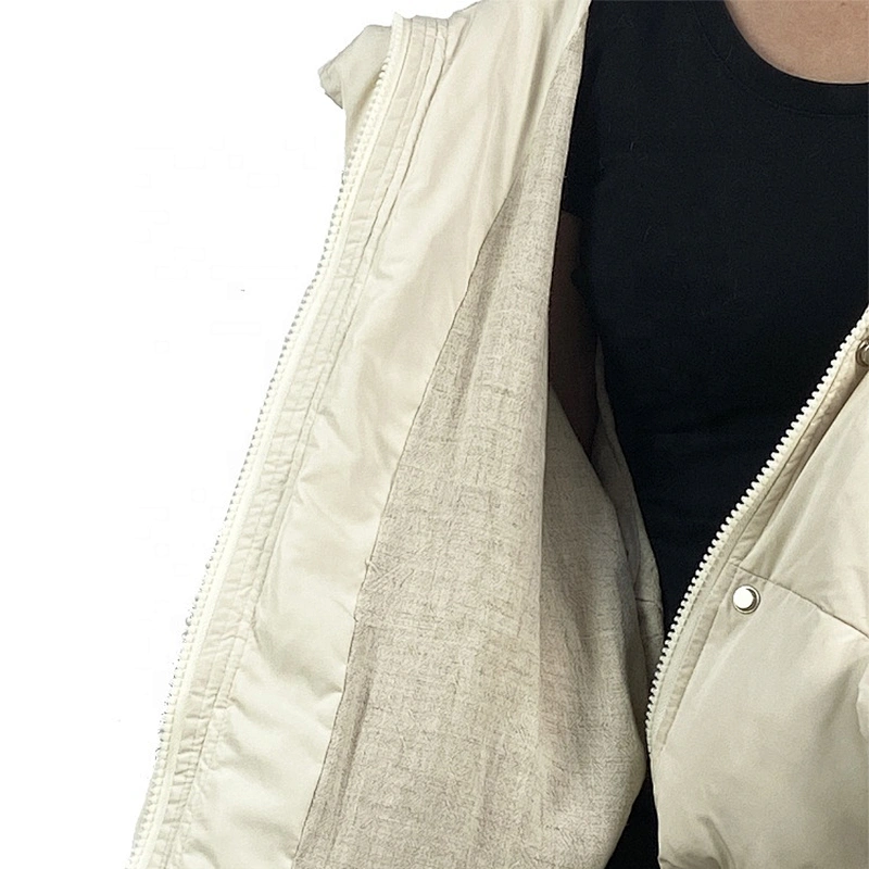 Oem Odm 2020 White Invierno Casaca Down Puffy Winter Puffer Jacket From Ruiniu Factory