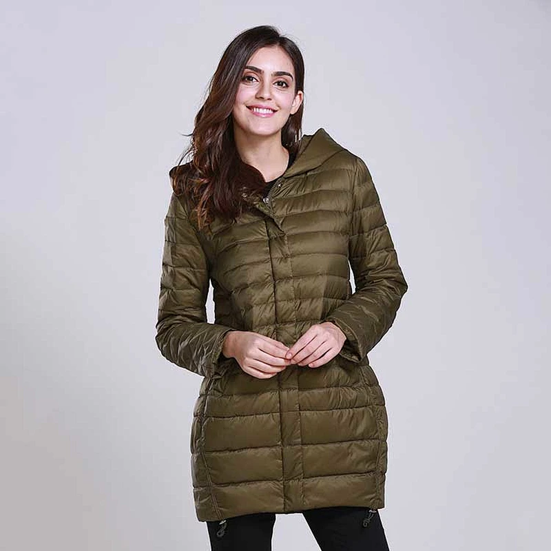 Breathable Softshell Winter Ladies Eleg Coat Down Parka Jacket