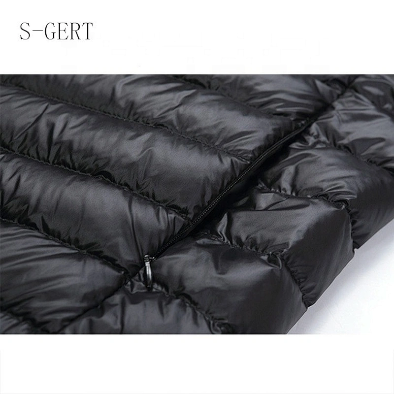 Autumn Winter Warm Light Thin Duck Down Custom Man Lightweight Jacket Men Down Coat