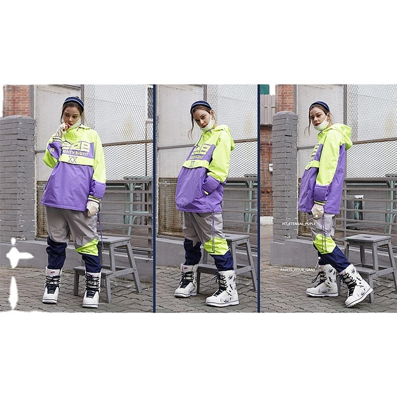 OEM/ODM Waterproof Color Hood Crane Snow Wear Race Suit Ski Jaket