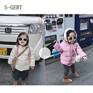 High Quality Pink White Duck Down Child Coat Clothes Children Cute Girl Jacket For Girls
