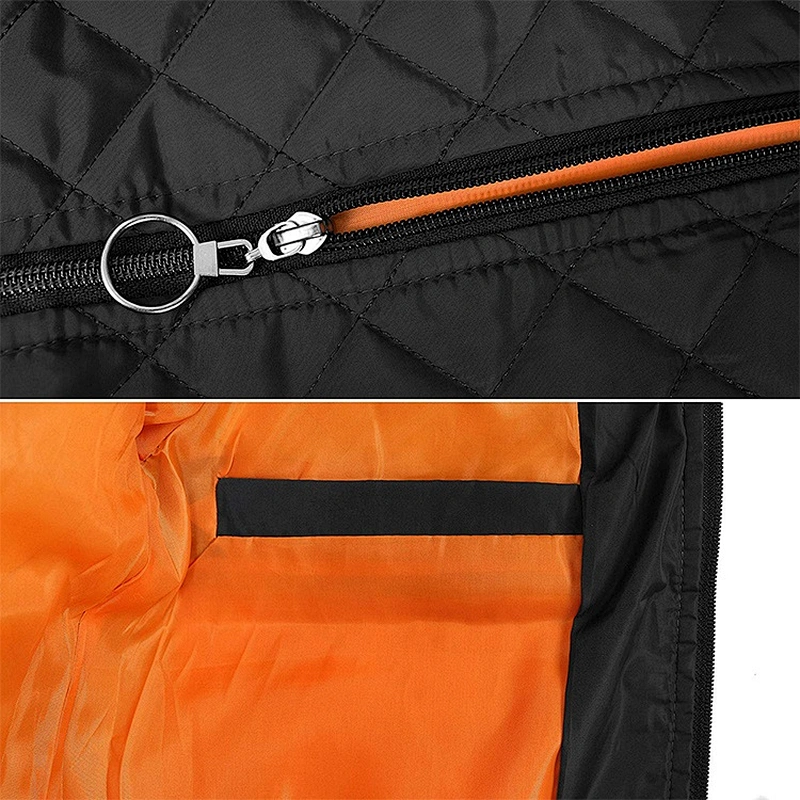 Oem Odm Thick Custom Black Men Plain Bomber Jacket