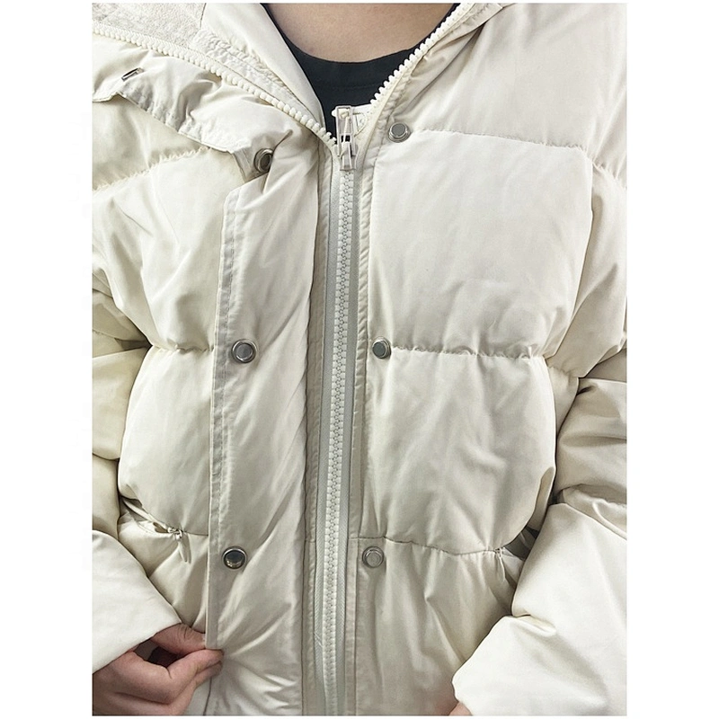 Oem Odm 2020 White Invierno Casaca Down Puffy Winter Puffer Jacket From Ruiniu Factory