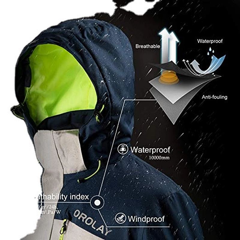 OEM/ODM RIUNIU Mountain Snow Waterproof Ski Jacket Detachable Hood Windproof Fleece Parka Rain Jacket Winter Coat