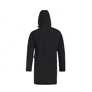 OEM ODM Professional Design Medium Long Trench Custom Black Men Windbreaker