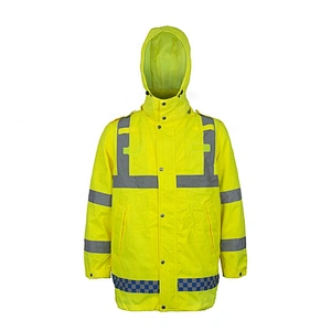 OEM/ODM Windproof Rescue Life Yellow Colour Reflective Jacket Custom Rain Proof High Visibility Reflective Safety Jackets