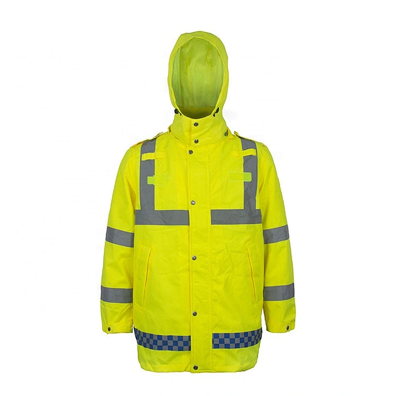 OEM/ODM Windproof Rescue Life Yellow Colour Reflective Jacket Custom Rain Proof High Visibility Reflective Safety Jackets