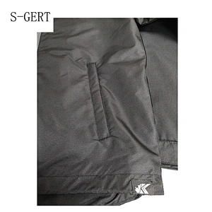 OEM ODM Blank Black Mens Custom Windbreaker Jacket