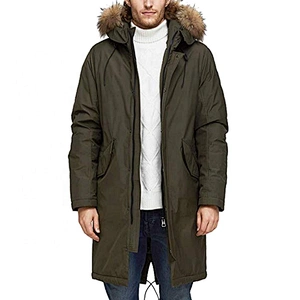 Oem Odm Long Blocked Down Jackets Oversized Hooded Puffer Coat Parka Men Puffer Jacket For Down Coats