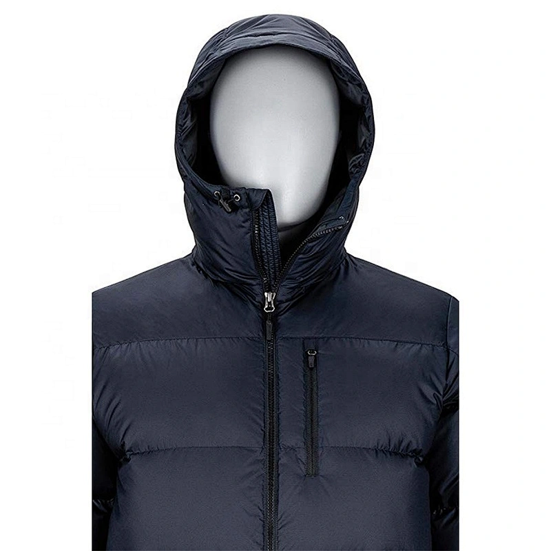 Oem Odm Custom Light Down Hooded Jacket Puffer Down Fill Mens Duck Goose Down Jacket