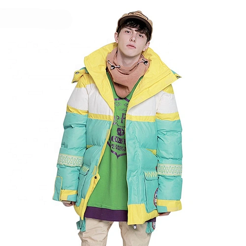 OEM ODM Colourful Warm Snow Ski Suit Jacket Man Down Snowsuit For Adults