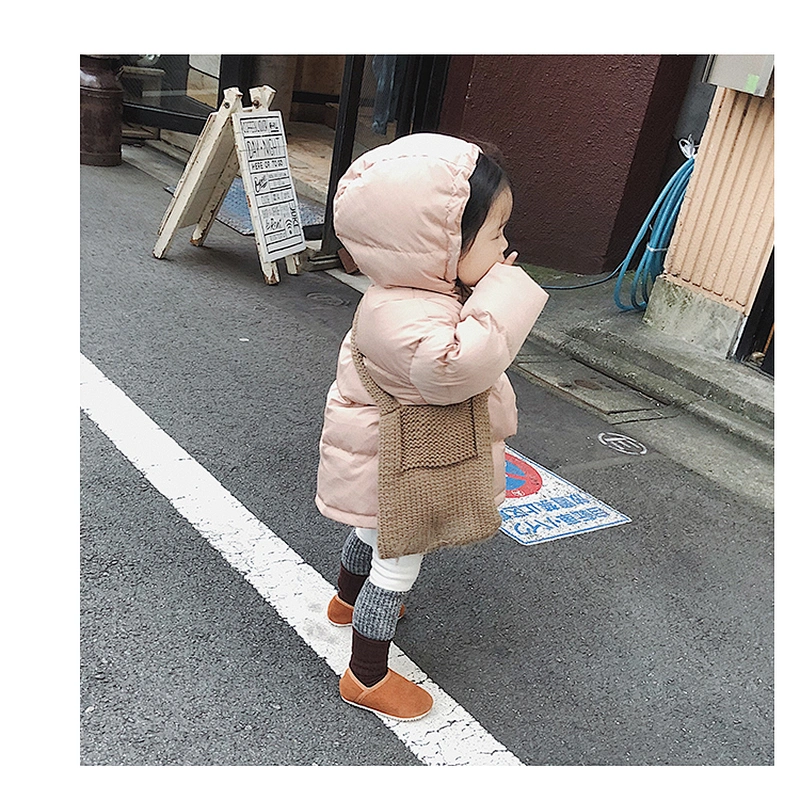 Hoodie Pullover Down Jacket Manufactures Winter Wear Children Clothes Girls