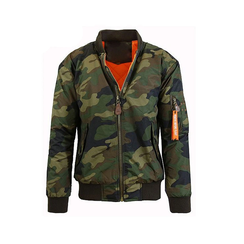 OEM ODM Man Coats Waterproof Army Green Bomber Jacket Pilot