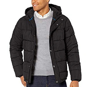 Odm Oem Custom Cropped Puffer Jacket Casacas De Invierno Mens Down Filled Winter Coat
