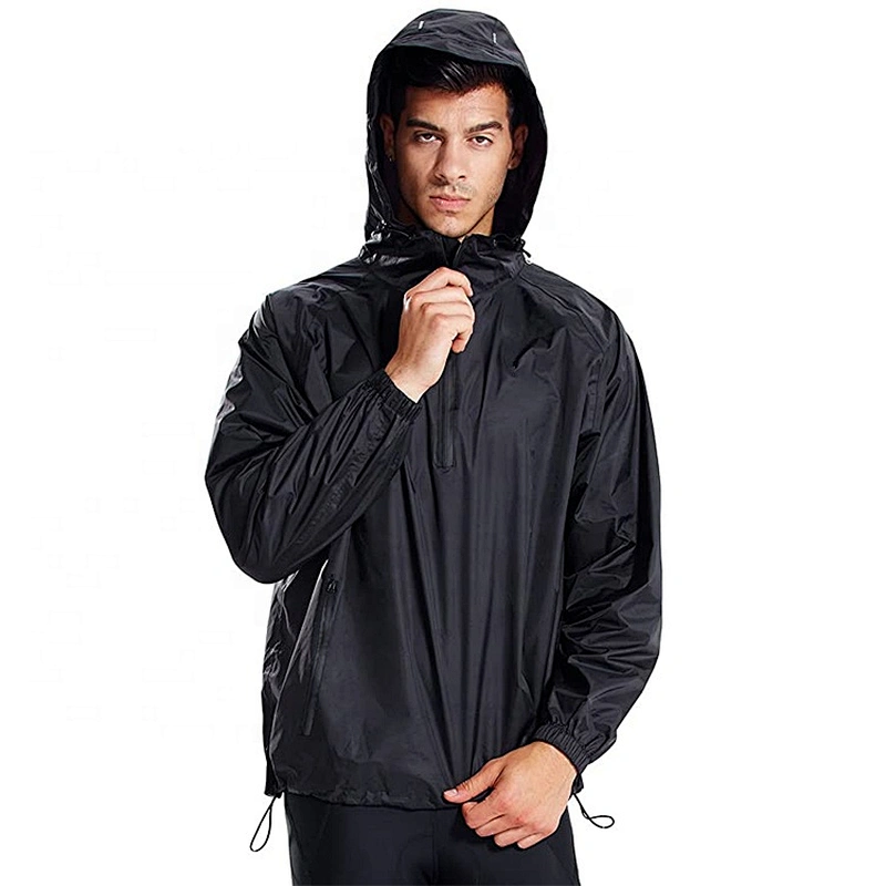 Oem Dom Quarter Zip Windbreaker Men'S Casual Outdoor Sports Waterproof Cycling Jackets