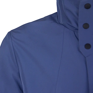 2020 windproof outdoor sportswear waterproof blue long outdoor jacket polyester windbreaker custom logo From Ruiniu Factory