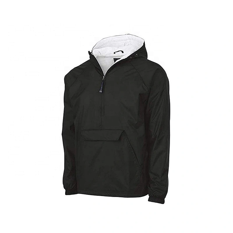 Oem Dom Plain Unisex Casaca Impermeable De Hombre Half Zipper Windbreaker Cycling Jacket Waterproof With Hoods