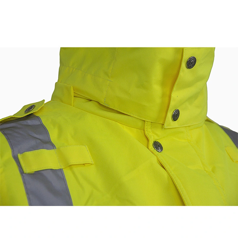 OEM/ODM Windproof Rescue Life Yellow Colour Reflective Jacket Custom Rain Proof High Visibility Reflective Safety Jackets