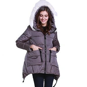 Oem Odm Chaquetas En Plumas Winter Hooded Custom Women Jacket Goose Down From Ruiniu Factory