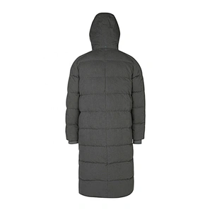 Grey Custom Logo China School Winter Heated Coat Long Mens Down Jacket