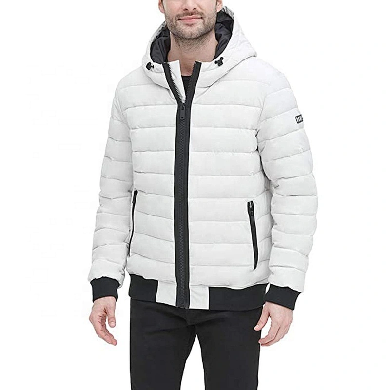 Oem Odm White Puffer Jacket Duck Down Filled Custom Down Jacket