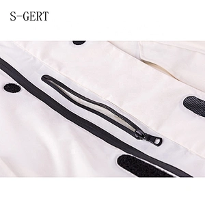 OEM ODM RUINIU White Fashionable Three In One Coat Wind Breaker Waterproof Fabric Outdoor Trekking Jacket With Hood