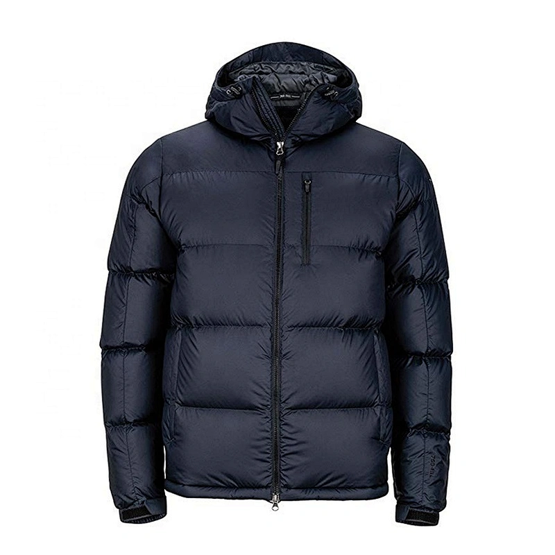 Oem Odm Custom Light Down Hooded Jacket Puffer Down Fill Mens Duck Goose Down Jacket