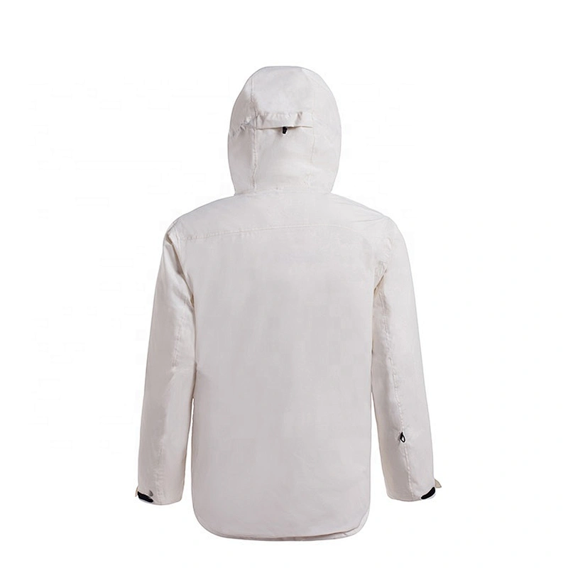 OEM/ODM White Jacket Raincoat Waterproof Streetwear Windbreaker