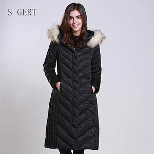 Light Weight Outdoor Long Ladies Goose Down Puff Jacket