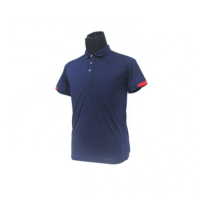 Oem Odm Custom Quick Dry Polo Shirt Navy Blue Men Sportswear Plain Polo T-Shirt From Ruiniu Factory