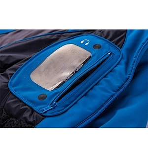 OEM ODM Dark Blue Winter Warm Windbreaker Custom Sports Outdoor Ski Hiking Waterproof Cotton Jacket