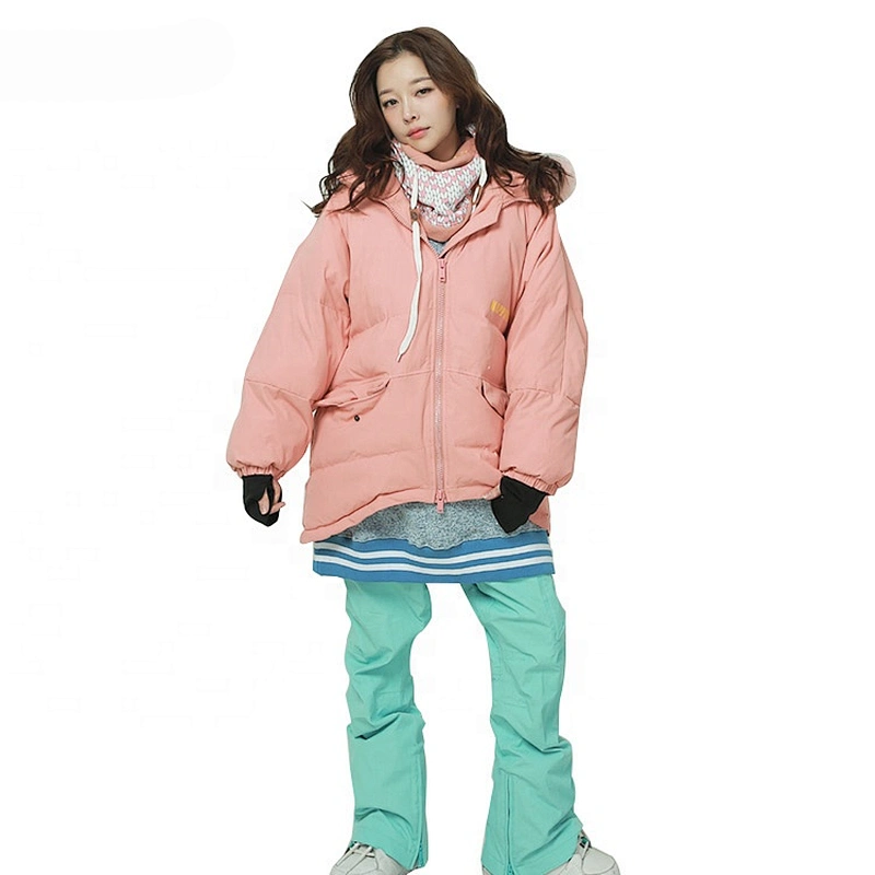 OEM ODM Pink New Design Youth Custom Waterproof Snowsuit Women Snow Suit